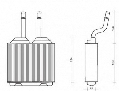 MAGNETI MARELLI 350218261000 -  Теплообменник, отопление салона